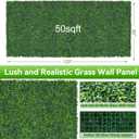 Artificial Boxwood Roll,60x120 in(50 sqft) UV-Anti Faux Ivy Grass Wall Backdrop for Balcony Privacy, Fake Grennery Wall Decor for Garden, Patio, Backyard