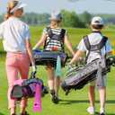 Hosuly 4 Pcs Funny Golf Towel Microfiber Embroidered Golf Ball Towels for Golfbags with Clip Golfclub Men Women Birthday Gifts for Golfball Fan Retirement Present 24 x 16 Inch