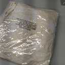 Round Vinyl Fitted Tablecloth, Waterproof Elastic Table Covers Wipeable Flannel Backed Tablecloths for Picnic Camping Indoor and Outdoor (Leaf,Beige, Fits 45" to 56" Diameter Tables)