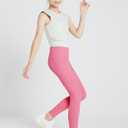 baleaf Girls' Soft Athletic Leggings (Medium, Hot Pink)