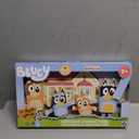 Bluey Characters Wooden Figures Set of 4, Colorful Articulate Toddler Wooden Toys with Bingo, Chilli, and Bandit, Block Set for Kids Ages 3+