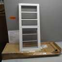 2 Pack Shed Windows, Chicken Coop Windows, 24" x 36" White