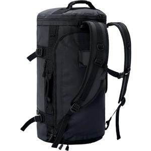 MIER Large Duffel Backpack Sports Gym Bag with Shoe Compartment, Heavy Duty and Water Resistant, Black, 90L
