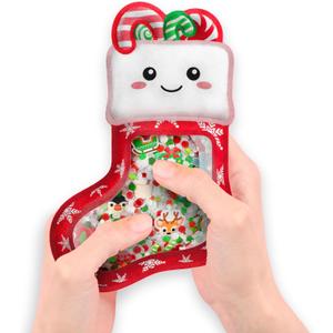 Vango BIZYBOO - Toddler Preschool Learning Activity - Teach Objects and Words with This Educational Seek & Find Sorting Toy  for Ages 2 and Up - Stocking Stuffer - Christmas (Stocking)