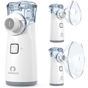 Portable Nebulizer - Nebulizer for Adults and Kids, Nebulizer Machine for Adults and Kids with 3 Modes, Nebulizer Mouthpiece  Mask Accessories for Home and Travel Use APOWUS.