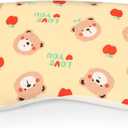 Soft Toddler Pillow for Sleeping (14.5'' x 8.4'') with Removable Cover  Ideal for Travel & Nursery, Cuddly Bear Design  Perfect for Ages 1-2 Years