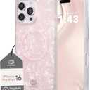 Cocomii - Rectangle Case Compatible with iPhone 16 Pro Max - Compatible with MagSafe, Opalescent Pearl, Glitter Sparkle, Glossy, Magnetic Phone Case for iPhone 16 Pro Max 6.9 inch, Pink