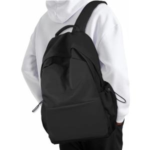 NEOREAL Laptop Backpack for Work, College, Travel, Lightweight Waterproof Daily Backpacks for Men Women, Sport Rucksack Computer Bag Fits 15.6 Inch Notebook (Black)