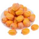 Quancru 20Pcs Fake Loquat Fruit Artificial Loquat Simulation Loquat Decoration Model DIY Home Kitchen Dinning Table Photography