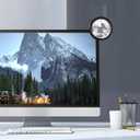 Cabilock Computer Rear View Mirror 3-Inch Magnifying Acrylic Desk Mirror for Office Cubicle Safety and Enhanced Blind Spot Visibility