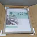 MCS Studio Gallery 16x20 Poster Frame Gray Woodgrain Engineered Wood, Vertical & Horizontal Wall Hanging Large Picture Frame for Photos, Posters & Art Prints (1-Pack)