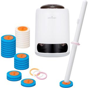 Disposable Toilet Brush,with 24 Refill Heads and Holder,Clean Brush Starter Kit,with 1 Toilet Wand, 1StorageCaddy and,3Fragrant Tablet, Toilet Wand Kit,Deep Cleaning Bathroom.