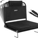 Stadium Seats with Back Support Bleacher Chairs with Back and Cushion, Bleacher Seat with Adjustable Backrest and Portable Folding Cushion for Sports Events