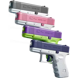 4 Pack Water Squirt Guns, Blue, Pink, Gray, Purple
