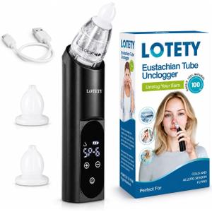 Eustachian Tube Unclogger - Ear Pressure Relief Device | Ear Pressure Relief for Flying & Diving | Ear Popper, Eustachian Ear Unclogger & Ear Ringing Relief Tinnitus