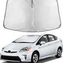 EcoNour Windshield Sunshade Compatible for Toyota Prius Hatchback 2010-2013 2014 2015, (Not for Prius C or Prius V) Sun Visor for Front Window Sun Shade Cover, UV Heat Protector, Car Accessories