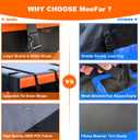 MeeFar Rooftop Cargo Carrier Car Roof Bag 21 Cubic Feet 100% Waterproof Car Top Carrier, Fits All Vehicle with/Without Rack,Include Anti-Slip Mat,10 Reinforced Straps,6 Door Hooks,Luggage Lock