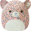 Squishmallows Original 12-Inch Dallas Pink and Purple Leopard - Medium-Sized Ultrasoft Official Jazwares Plush