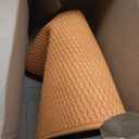Bathroom Rugs Non Slip Washable, Super Absorbent Thin Bath Mat Small Quick Dry Low Pile Bathroom Rug, Orange 20"x30"