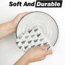 Artoid Mode Green Xmas Tree Snowflakes Christmas Kitchen Towels, 18x26 Inch Quick Dry Microfiber Cloth Dish Towels for Kitchen Drying Set of 2