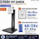 Adjustable Height VESA Monitor Stand, Spring Lift, 5.95-7.28 lb