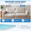 High Density Upholstery Foam (72"x24"x4") Seat Cushion Replacement Foam, 1 Inch Egg Crate Memory Pad for Pressure Relief and Comfort, Cuttable Sofa Sag Support Chair Repair Material DIY Projects