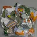 Hoteam 21 Pcs Baby Shower Games Include Baby Sock Hunt Sign and 20 Pair Small Cotton Socks Wooden Table Sign with Holder for Gender Reveal Party Favors(Animal Style) (Safari)