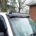 2 Pcs 52" Curved LED Light Bar Mounting Brackets for Upper Windshield - Fits 1999-2006 Chevy Silverado, Tahoe, Suburban, Avalanche & GMC Yukon Sierra