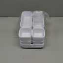 BOPART 25pcs Drawer Organizer Trays for Makeup Jewelries or Gadgets Storage Bins Interlocking for Office, Bedroom Dresser, Bathroom Vanity, Kitchen Junk Drawers Organization - White