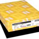 Neenah Paper 22321 Color Paper, 24lb, 8 1/2 x 11, Eclipse Black, 500 Sheets