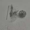 Flower Fairy Dancing with Dandelion Garden Art Sculpture Stainless Steel Statue Christmas Halloween Decoration for Outdoor Yard Courtyard Lawn Patio Metal Ornaments (Wave)