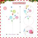 12 Pcs Pastel Christmas Tree Picks 2025 Macaron Christmas Decoration 15 Inch Pastel Curly Picks Twig for Xmas Wreath Garland Vase Filler Home Craft Holiday Party Supplies (Colorful)