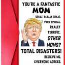 27 x You're A Fantastic Mom - Mothers Day Gift Card, Unique and Funny Card for Mom with Envelope - Gift from Husband Son Daughter, Greeting Card for Birthday, Mother's Day