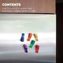 Brite Concepts Set of 7 Colorful Magnetic Multi-Clips to Hang Documents or Close Bags #16499, 1 Pack of 7 Clips