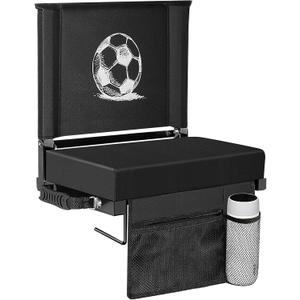 Stadium Seats for Bleachers with Back Support, Bleacher Chairs with Back and Cushion, Wide Portable Stadium Chairs with Shoulder Strap, Perfect for Sports Events