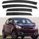 IG Window Visors Fit for 2014-2024 Mitsubishi Mirage Hatchback, Out-Channel Rain Guards Vent Wind Deflectors 4PC, Car Accessories for 14-24 Mirage Hatchback (Excludes Sedan)