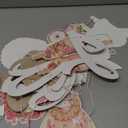 Baby Girl Baby Shower Decorations,3 Pcs Pre-Strung Welcome Baby Banner,Baby in Bloom Garland Decor,Pastel Pink for Girl Baby Shower, Gender Reveal, Newborn Welcome Party