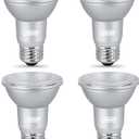 Feit Electric PAR20 LED Bulbs, 50W Equivalent, Dimmable Spotlight Bulbs, 3000k Bright White, E26 Base, 90 CRI, 450 Lumen, 22-Year Lifetime, PAR20 Flood Light Bulbs, Damp Rated, PAR20DM/930CA/4, 4 Pack