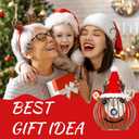 VEWOSTAR Christmas Elk Solar Lanterns, Metal Christmas Outdoor Hanging Lantern Waterproof, Elk Solar Lights Decor for Garden, Patio, Yard, Porch, Xmas Holiday Party Decor