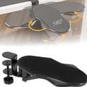 Computer Arm Rest for Desk, 180 Adjustable Rotating Desk Extender Tray, 90 Foldable Elbow Arm Support, Ergonomic Desk Arm Wrist Rest Shelf for Home and Office (Medium (1 Count))