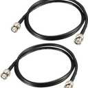 2 x uxcell RG58 Coaxial Cable with BNC Male to BNC Male Connectors 50 Ohm 3 Ft 2pcs