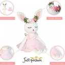 Ballerina Doll Easter Stuffed Animal Bunny Plush Animal Doll, Plush Rabbit Toy Bunnys Stuffed Animals for Girls Easter Animals on Party Birthday Christmas