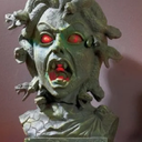 Animated Scary Medusa Head: Halloween or Year Long Decor