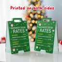 2 x Funny Answer Desk Rates Sign, Green Acrylic Desks Decor, Office Desk Signs Decor, Funny Gag Gifts for Coworker Teammate Employee Boss Manager Supervisor, Boss Day Gifts Decorations