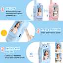 BlueFire Kids Walkie Talkies with Video Screen Display Toy Radios with Voice Effects, One-on-One Pairing, Long Range Birthday Toys Gifts for Boys & Girls Ages 312 (Pink+Blue)