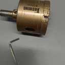 JIECHENG Brazed Diamond 2 inch Hole Saw with Center Drill Bit for Ceramic,Porcelain,Tile,Glass,Granite Quartz,Marble,Gemstone,Dry Drilling 50mm