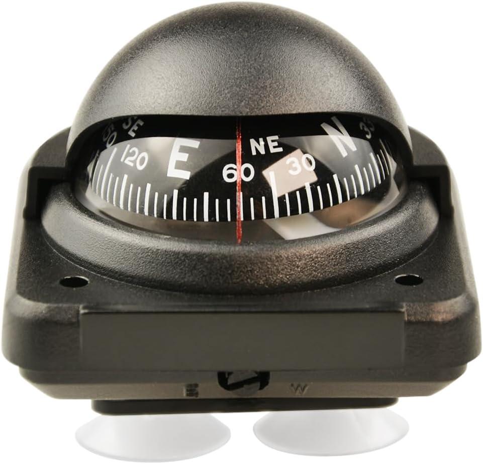 Automotive Compass Ball, Dashboard Adjustable Foldable Navigation Direction Pointing Guide Ball, Magnetic Compass with Adhesive Tape for Auto Cars Boats RV Vehicle Outdoor