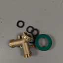 Triumpeek Brass Garden Hose Splitter, 3/4 Inch 2-Way Y Brass Hose Connector with O-ring Washers & Tape