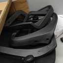 BestOffice | Ergonomic Office Chair | Mid-Back Swivel Desk Chair | Breathable Backrest & Lumbar Support | Adjustable Height | Sponge Seat | Rolling Wheels | Black | for Adults & Women