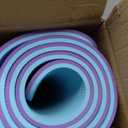 Hatha Yoga Extra Thick TPE Yoga Mat - 72"x 32" Thickness 1/2 Inch -Eco Friendly SGS Certified - With High Density Anti-Tear Exercise Bolster For Home Gym Travel & Floor Outside (Purple/Green)